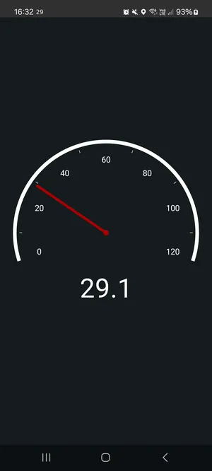 Status Bar Speedometer